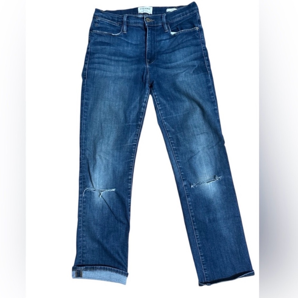 Frame Denim Le High Straight Classic Indigo Jeans 29